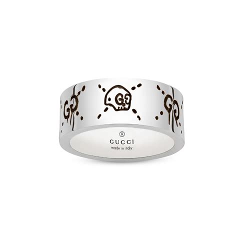 gucci men's silver ghost ring|Gucci ghost ring sale.